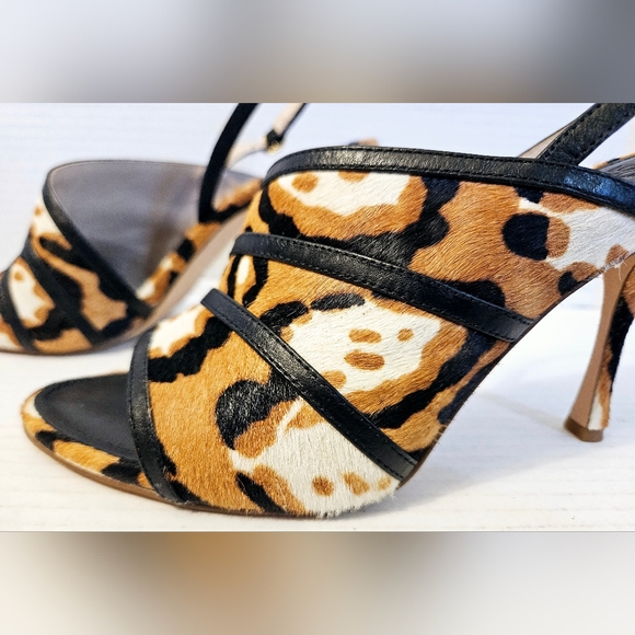 Louise et Cie Lo-Nabila3 Women's Cow hide/Leather Animal Print Heels - Picture 4 of 14
